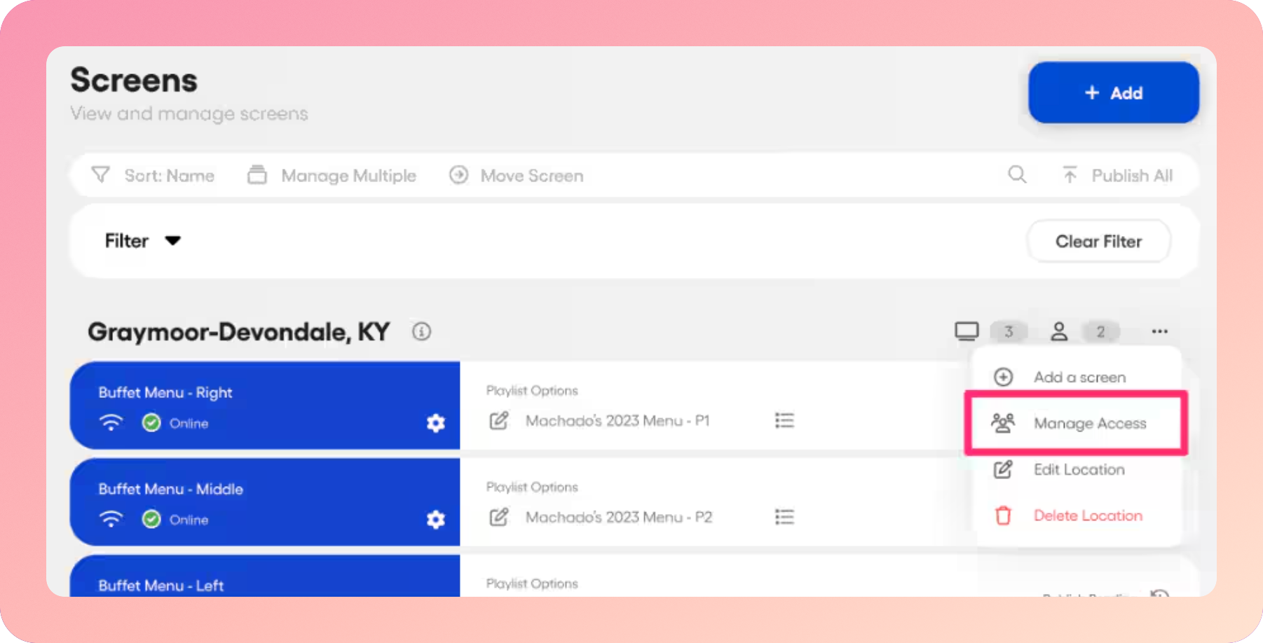 Managing location access — screenshot 7