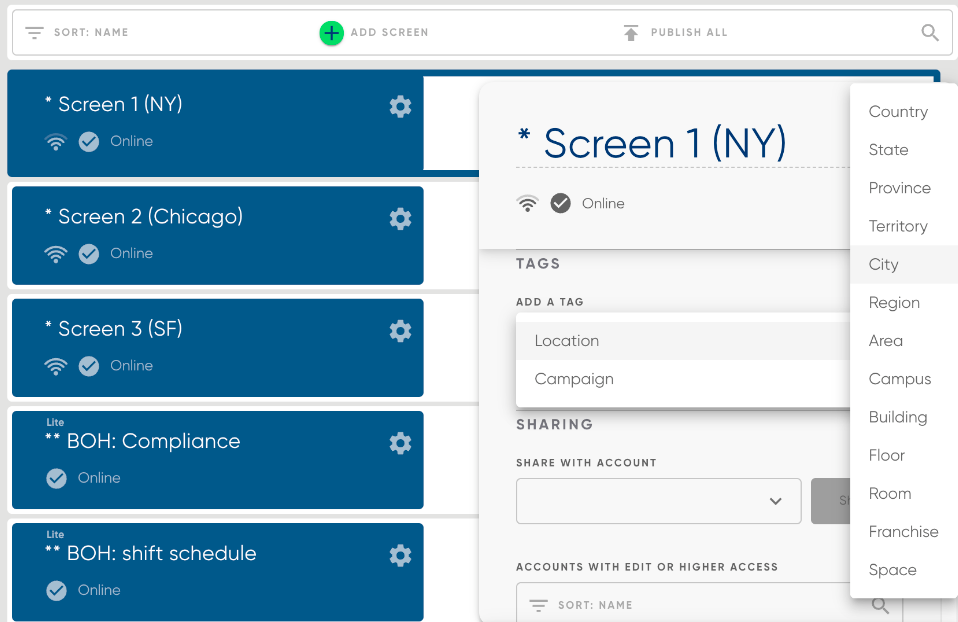 Using Rules & Tags — screenshot 2