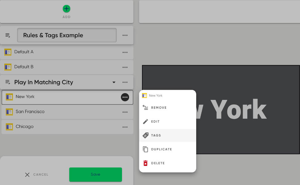 Using Rules & Tags — screenshot 4