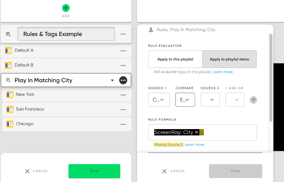 Using Rules & Tags — screenshot 10