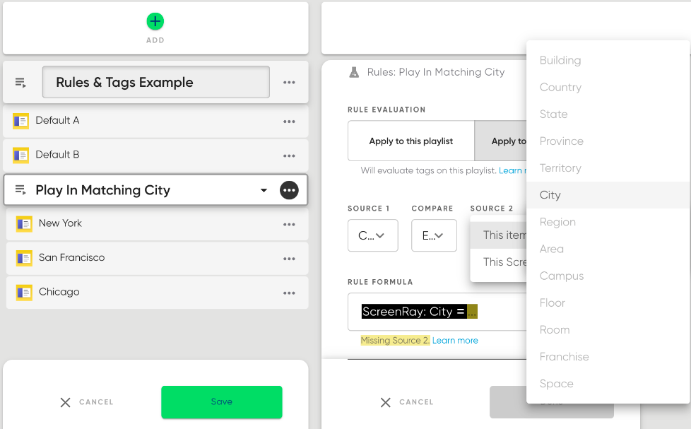 Using Rules & Tags — screenshot 11