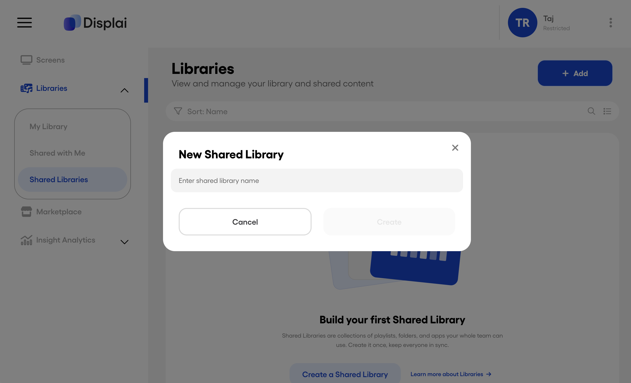 Create a Shared Library — screenshot 3