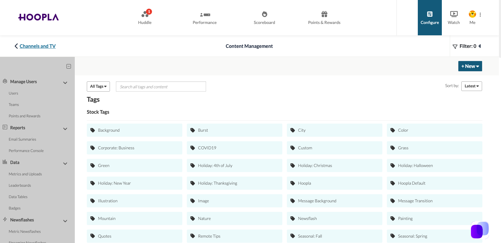 To Access Content Management — screenshot 1