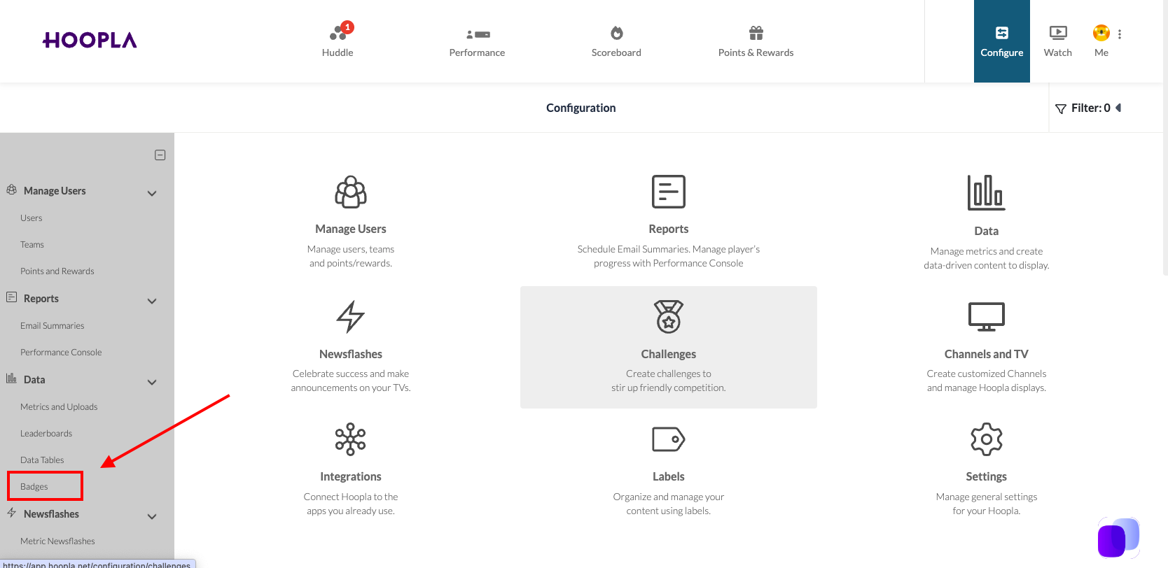 Adding Custom Badges — screenshot 1