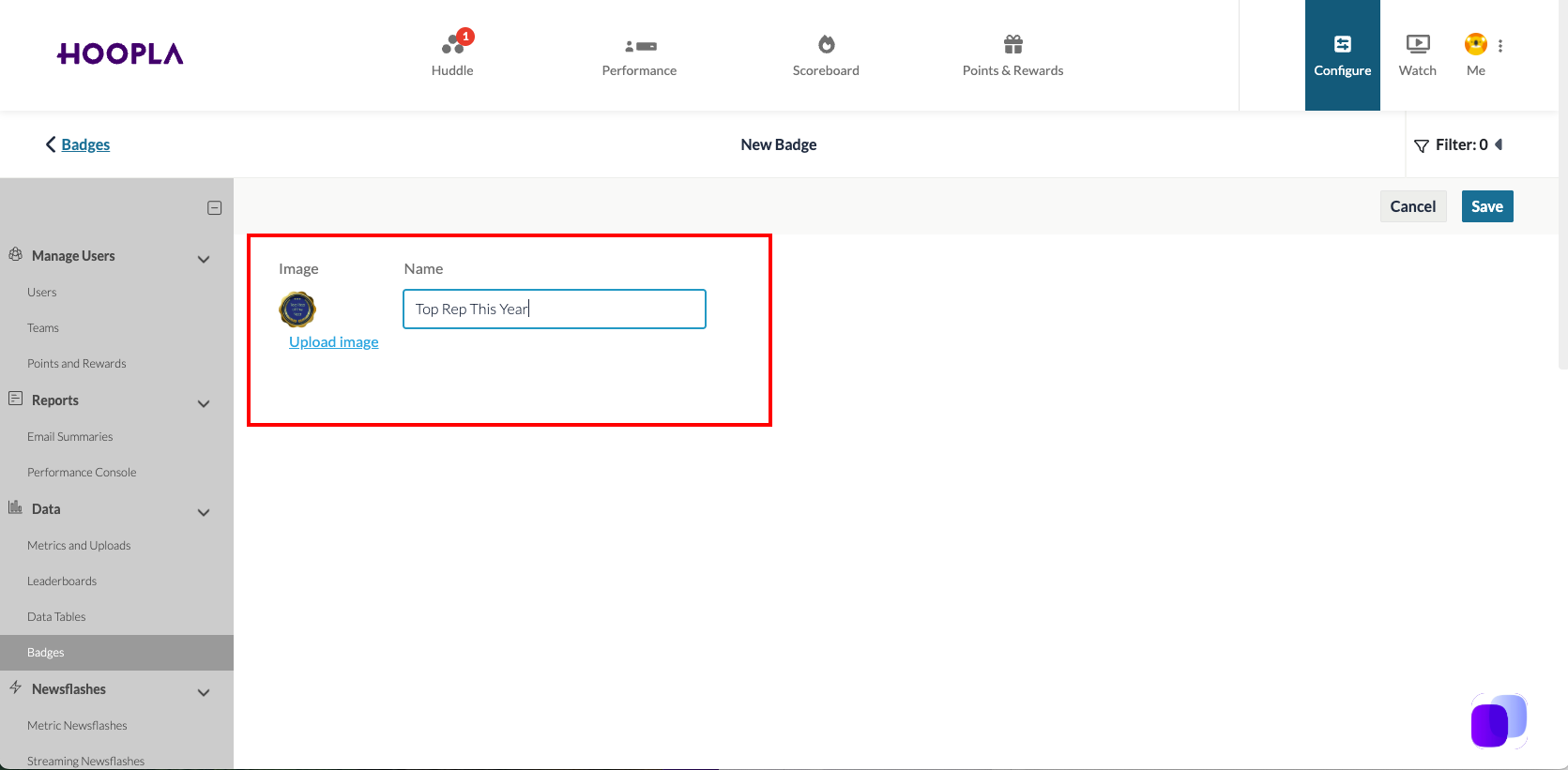 Adding Custom Badges — screenshot 3
