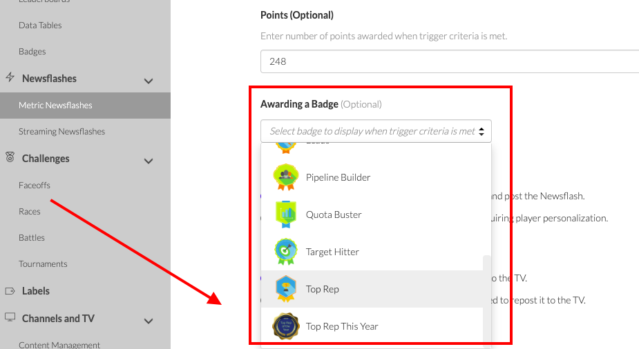 Adding Custom Badges — screenshot 5
