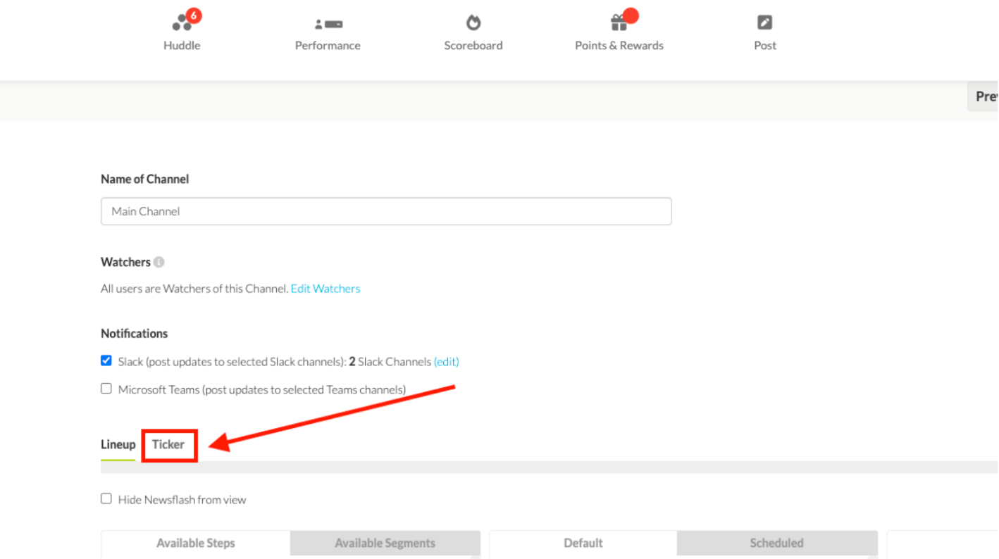 How to set up a RSS Ticker Feed — screenshot 2
