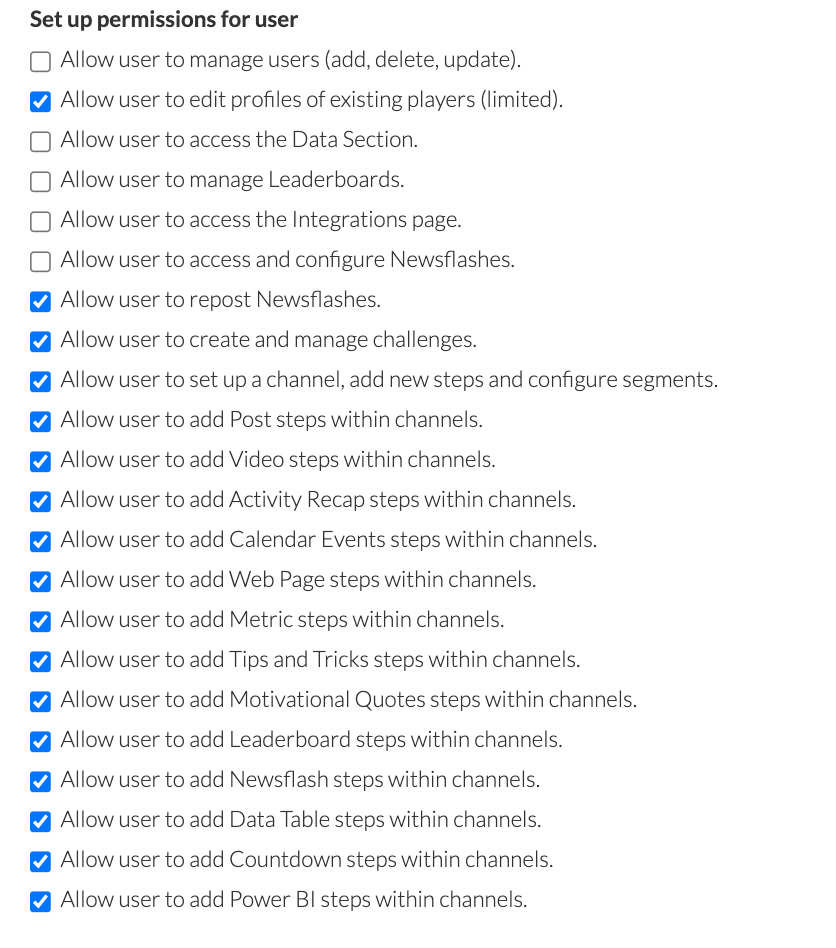 Team Admin Permissions — screenshot 3