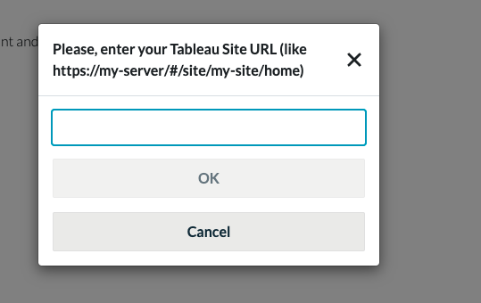 Authorizing the Tableau Integration — screenshot 2