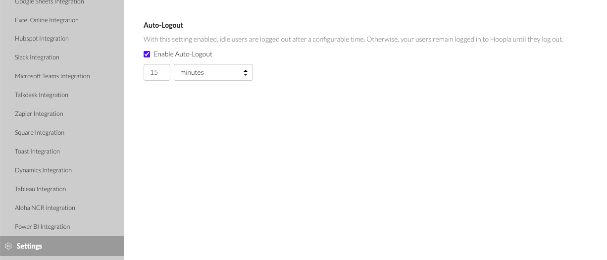 Set a timeout after user inactivity — screenshot 1