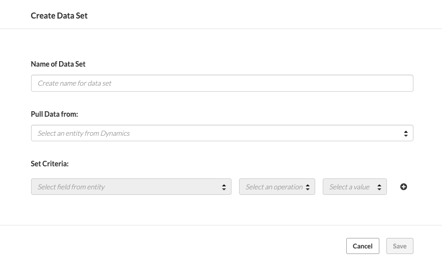 Creating Sets of Data in Dynamics — screenshot 2