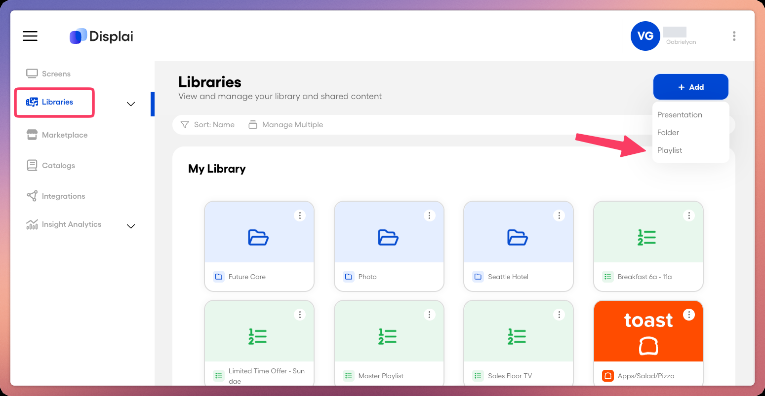Create a Playlist — screenshot 4