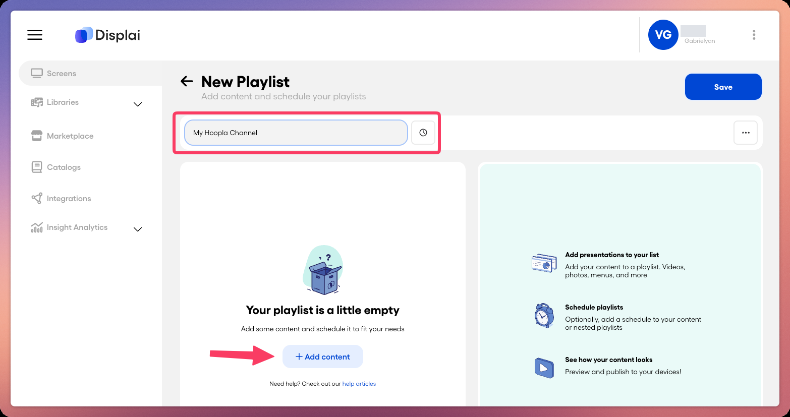 Create a Playlist — screenshot 5