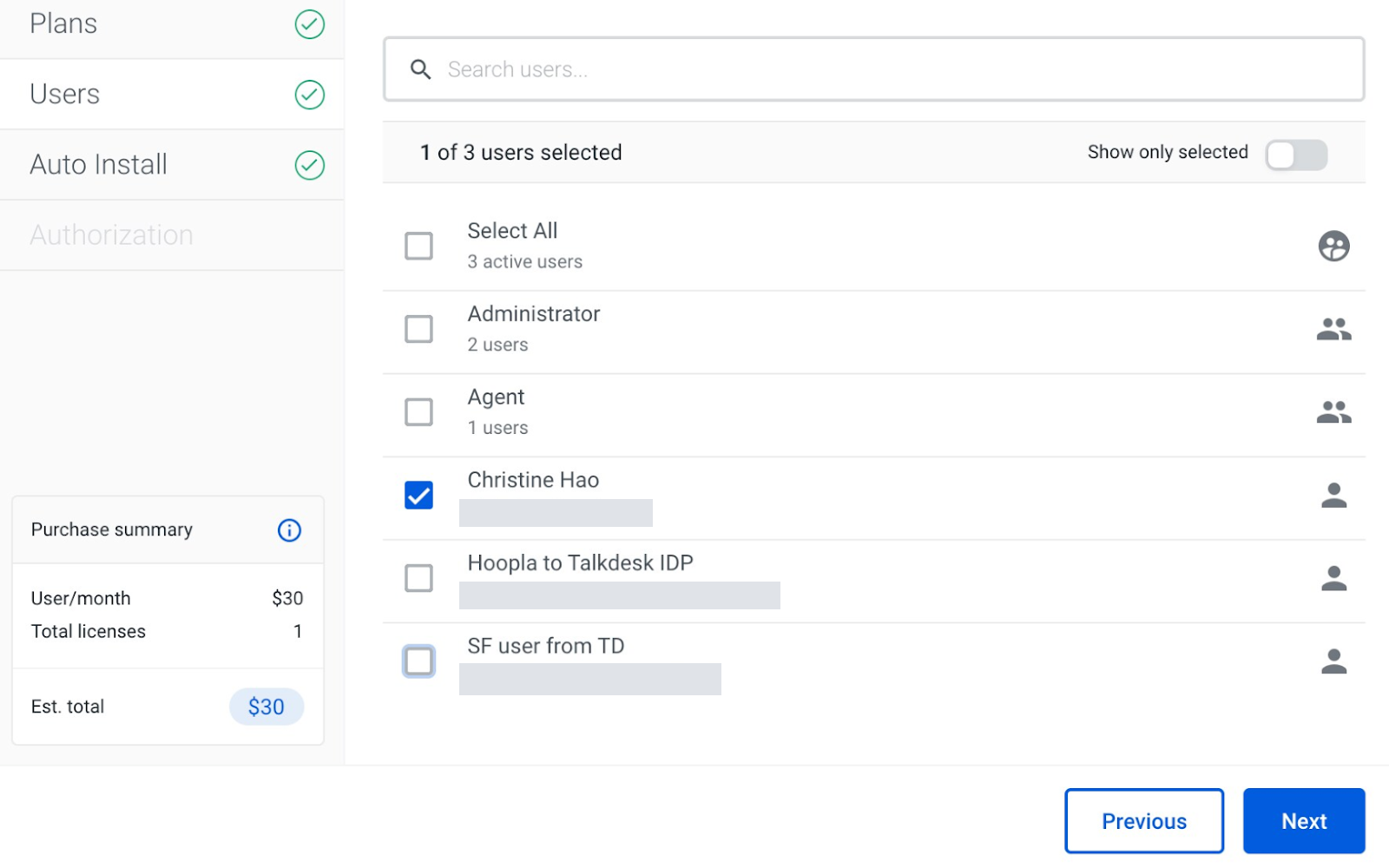 Installing the Hoopla App in TalkDesk — screenshot 3