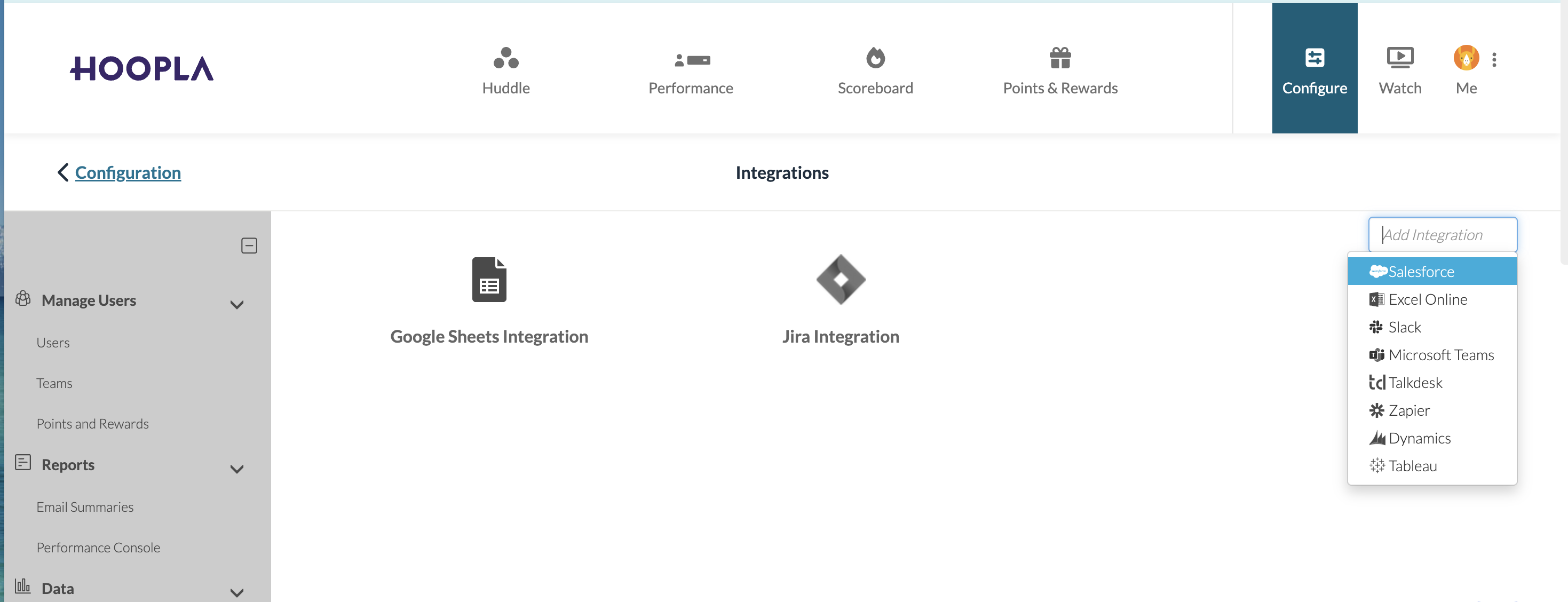 Enable the integration — screenshot 1