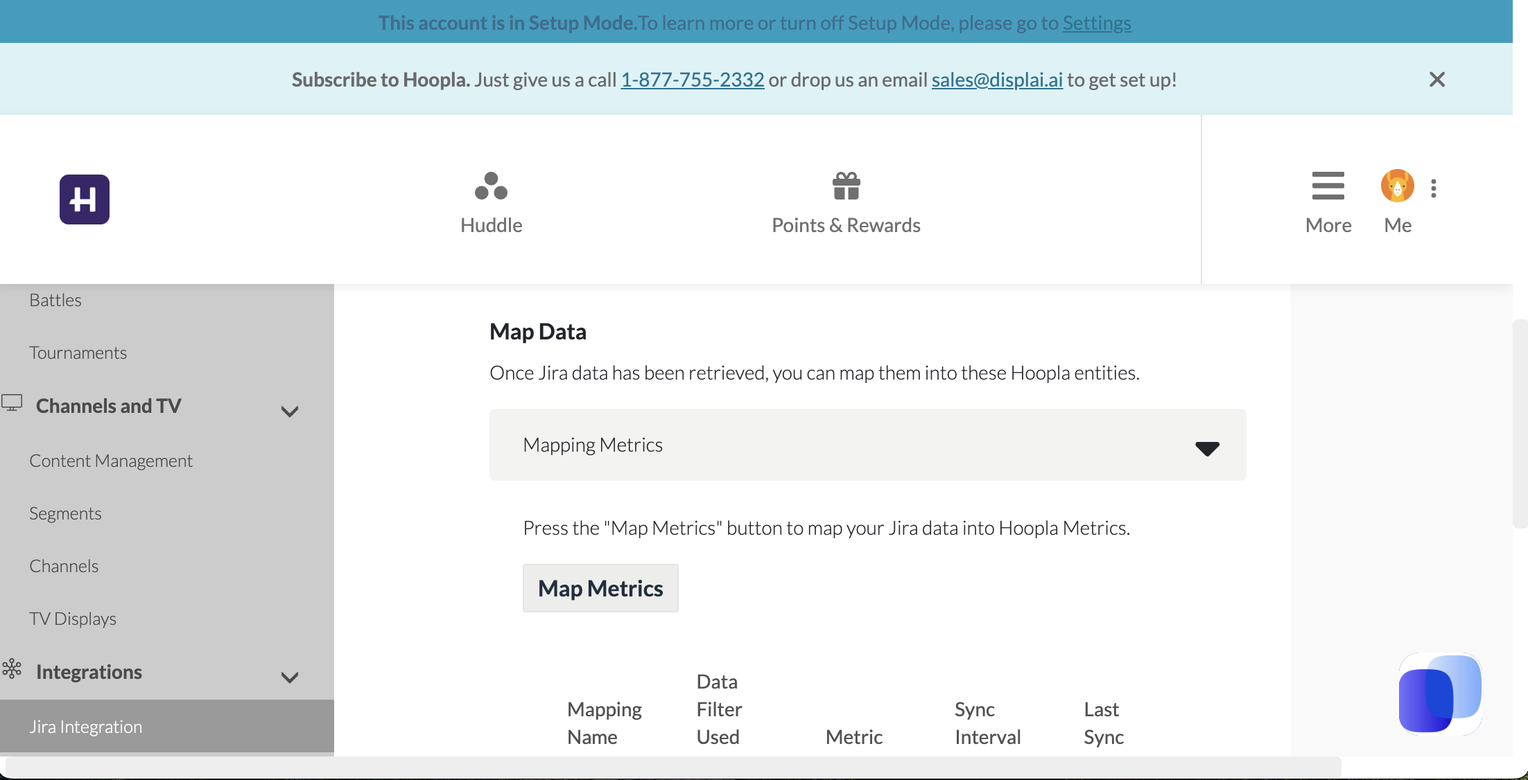 Create a metric mapping — screenshot 6
