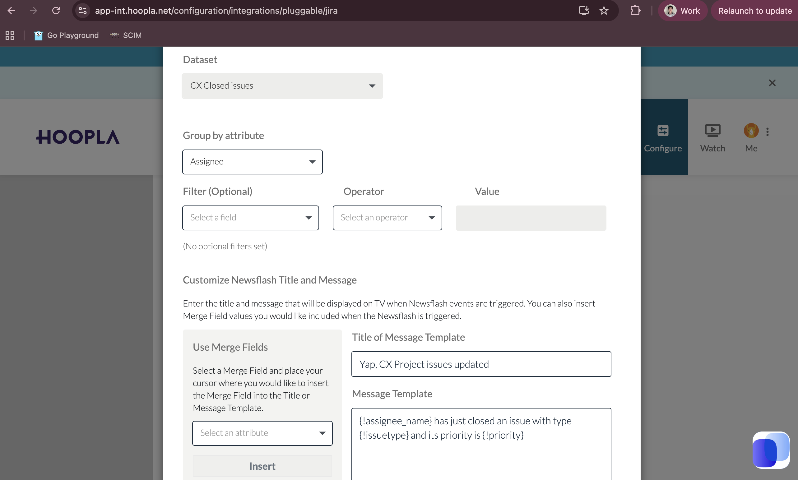 Create a newsflash mapping — screenshot 9
