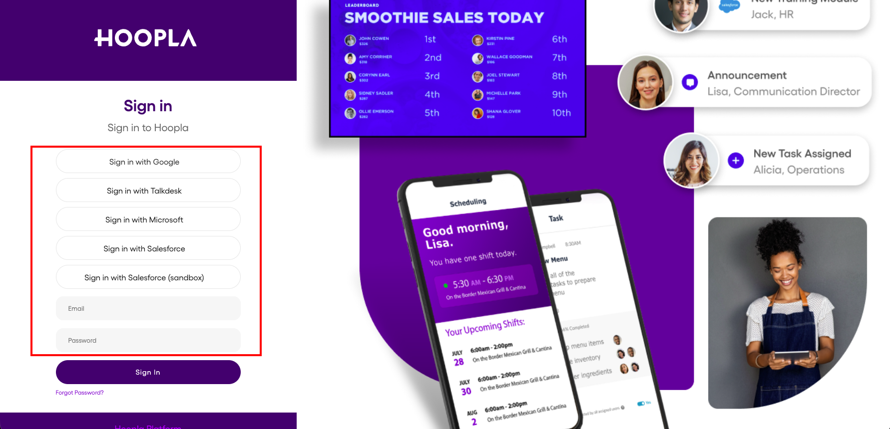 Log into Hoopla — screenshot 1