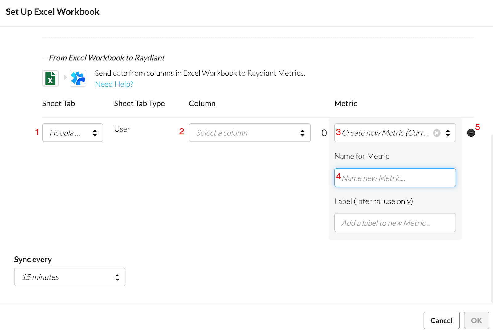 How to Set Up Mappings from Excel to Hoopla — screenshot 1