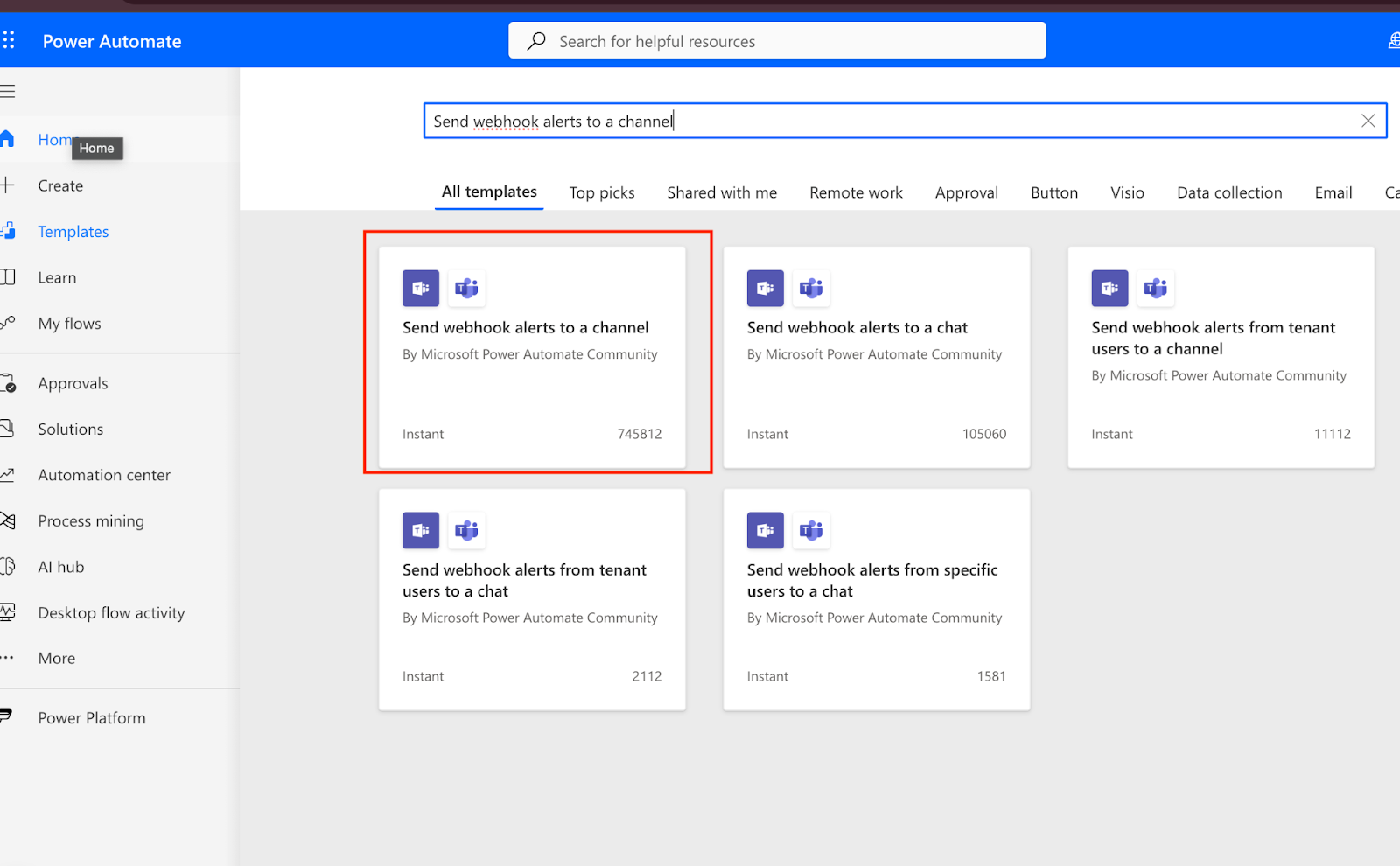 (Alternative )How to set up a workflow from Microsoft PowerAutomate using a template — screenshot 9