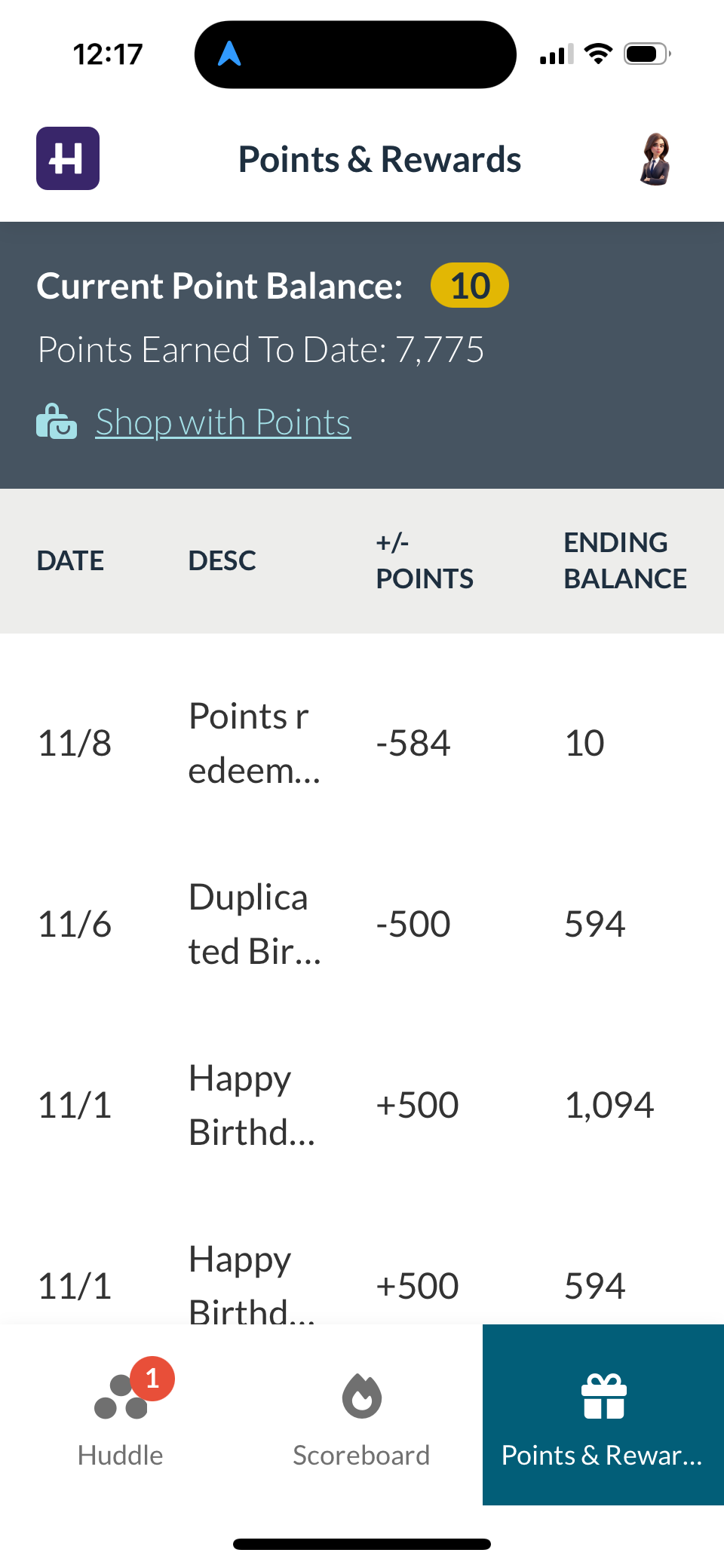 Points & Rewards: — screenshot 5