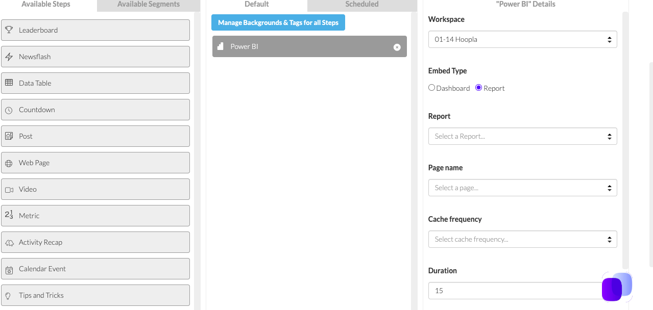 Display Power BI Reports on Hoopla Channels — screenshot 8