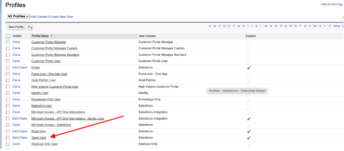 How to apply the Permission at the Profile Level — screenshot 13