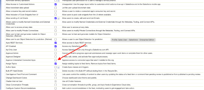 How to apply the Permission at the Profile Level — screenshot 14