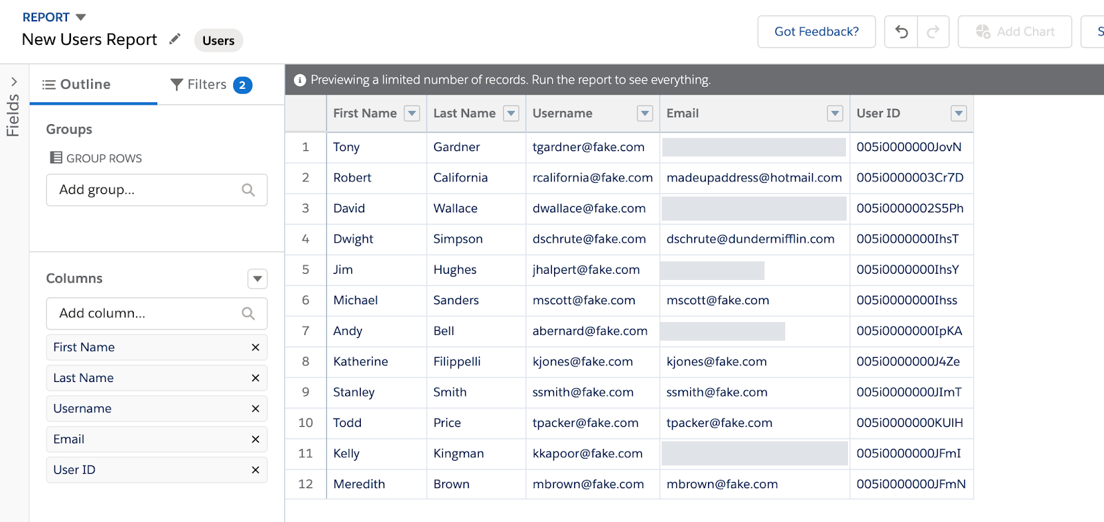 Part I: Use Salesforce Reports to Populate Hoopla Data — screenshot 1
