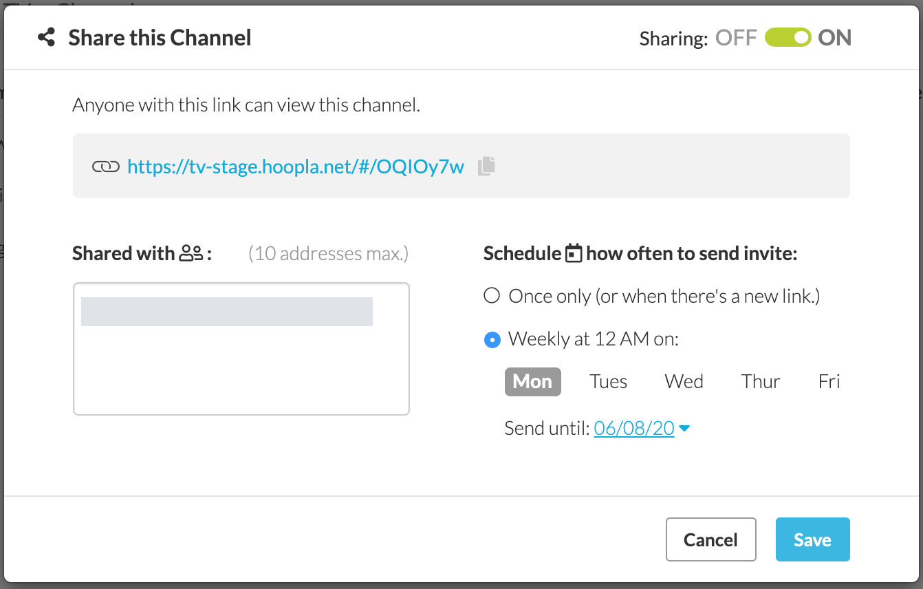 Enabling Links and Emailing — screenshot 2