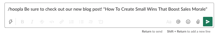 Posting a Slack Newsflash — screenshot 3