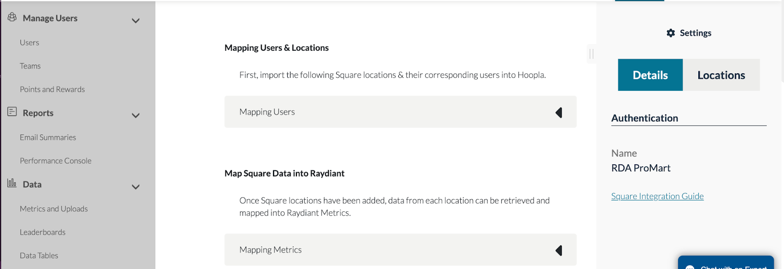 Mapping Users — screenshot 2