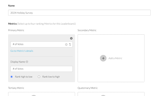 How to turn a Survey into a Leaderboard — screenshot 8