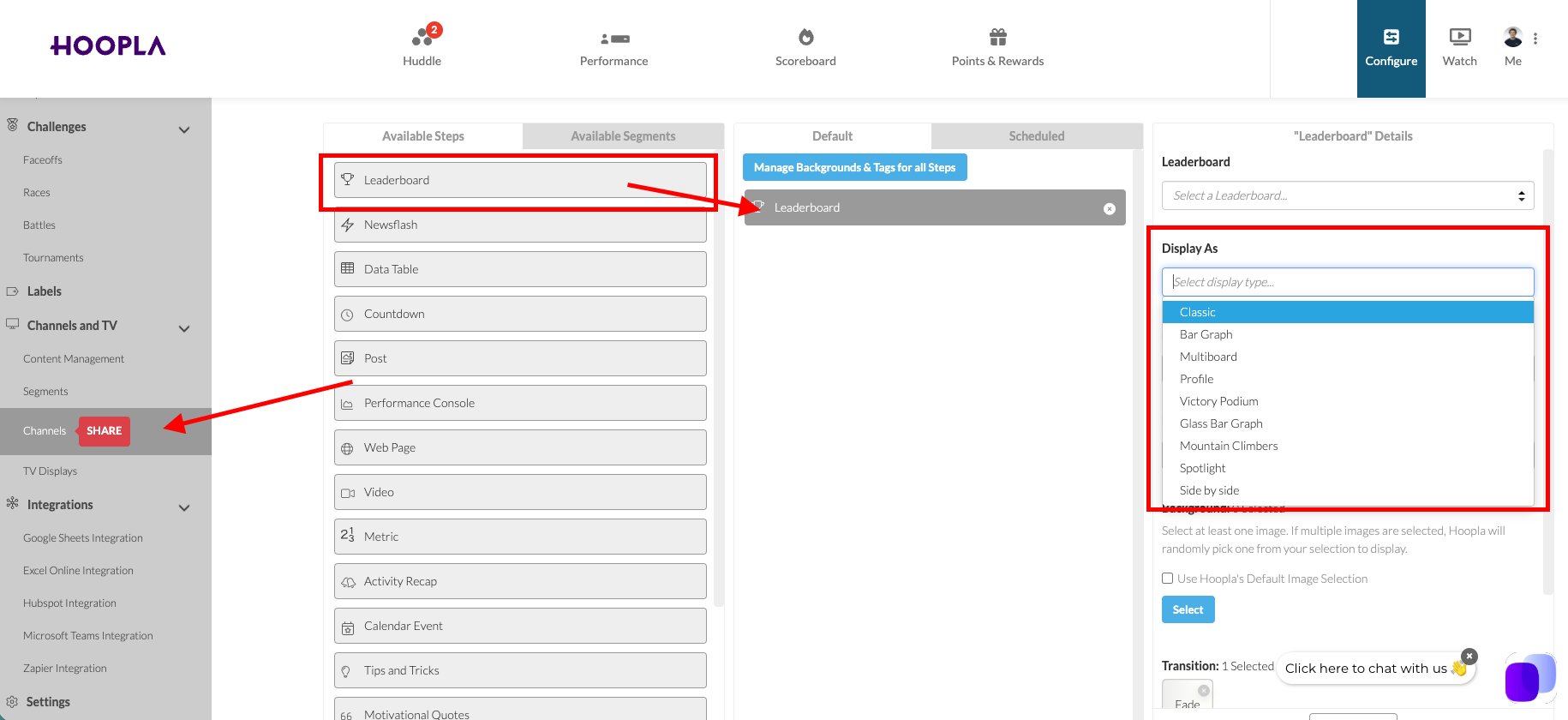 Leaderboard Display Types — screenshot 1