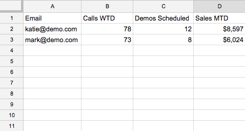 Format your spreadsheet for Hoopla — screenshot 1