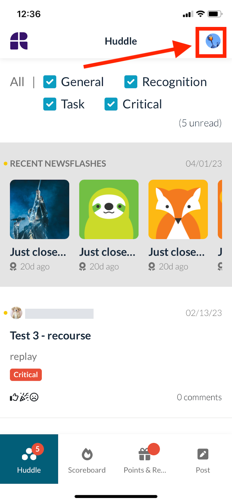 Step 2 – Access your profile — screenshot 2