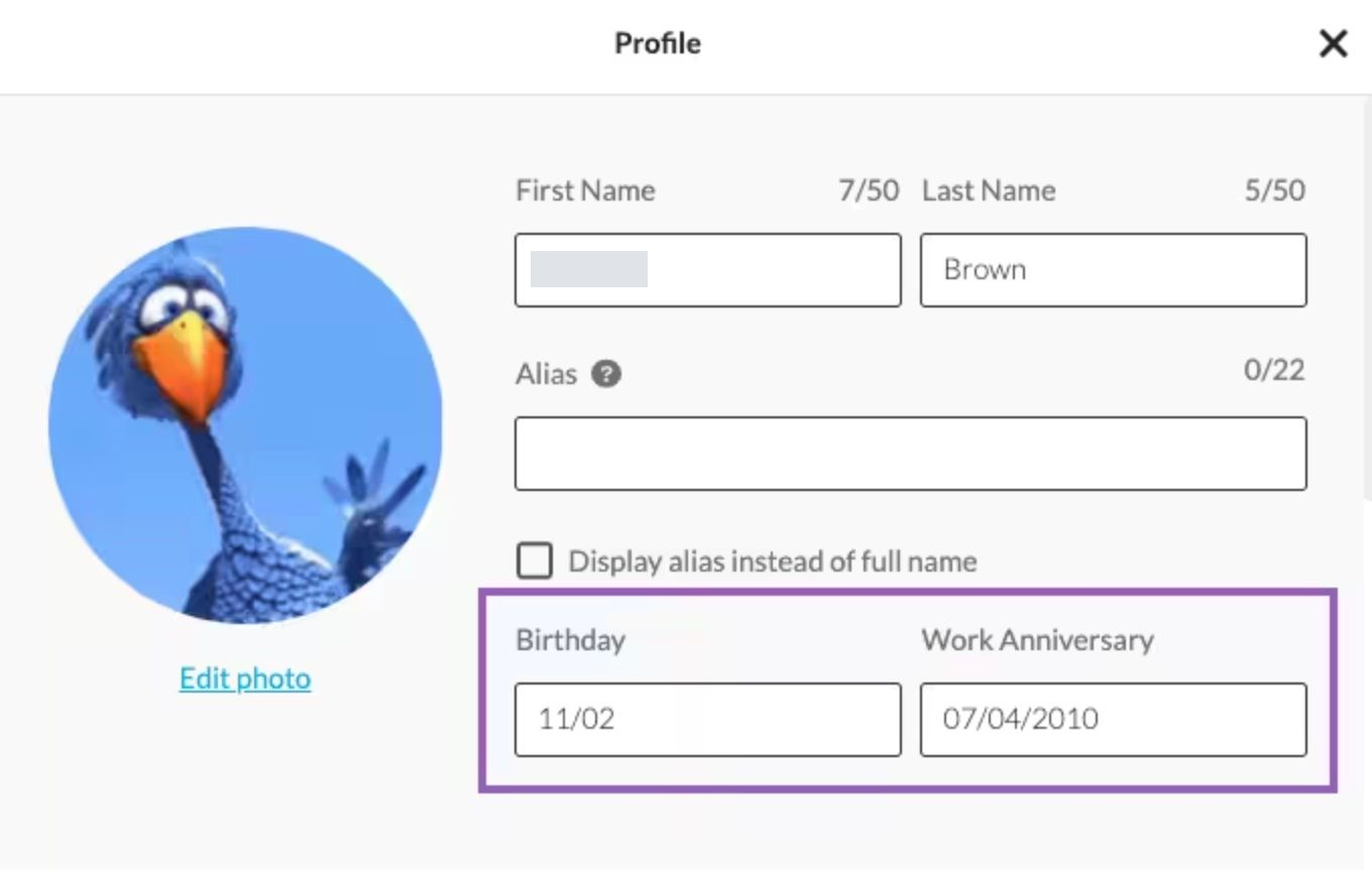 Add your Birthday and Work Anniversary — screenshot 8