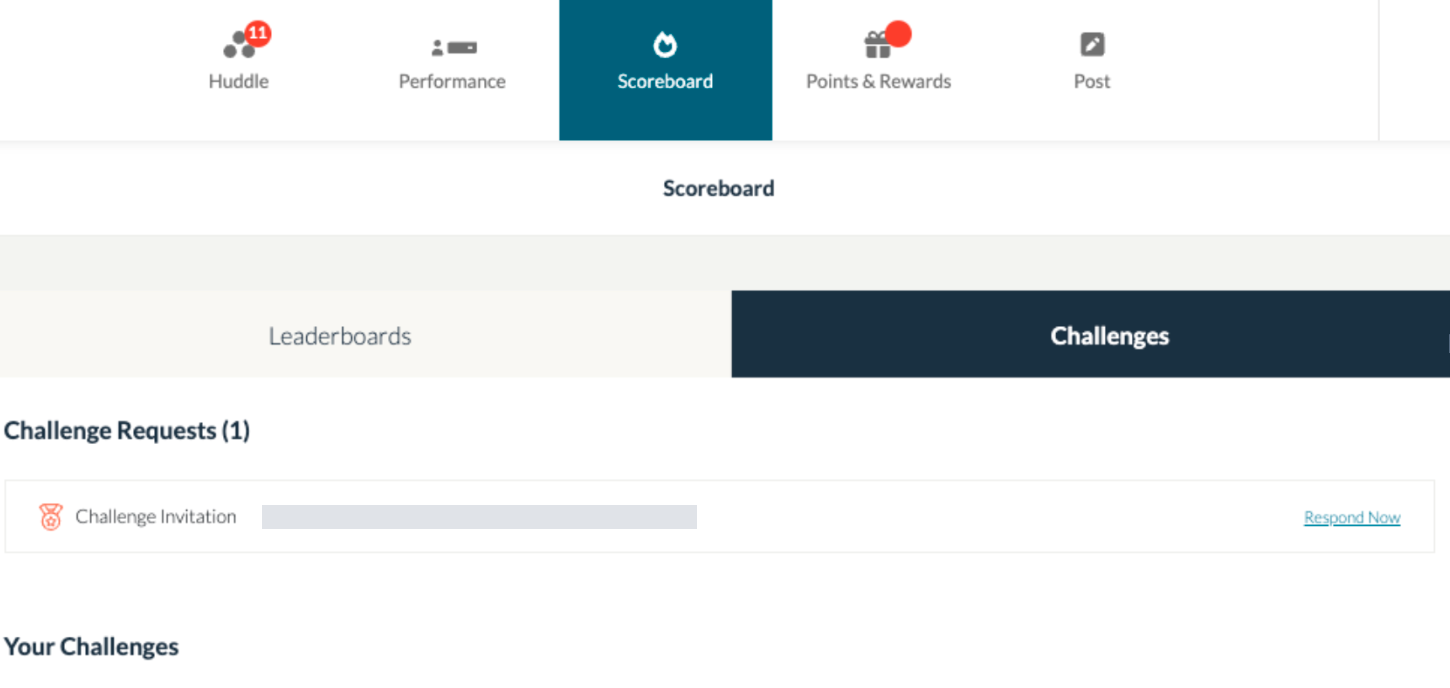 Scoreboard - Challenge Section — screenshot 1